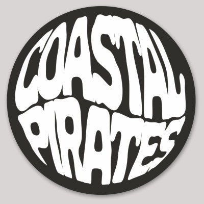 Sticker - Coastal Pirates Wavy (Black)