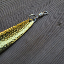 Load image into Gallery viewer, Salmon Trolling Spoon - Gold (Hammered)
