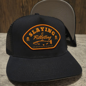 Slaying & Filleting Hat (BLACK/ORANGE)
