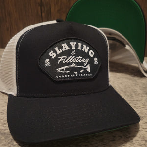Slaying & Filleting Hat (BLACK/WHITE/GREEN)