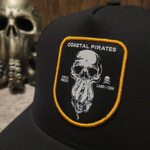 Load image into Gallery viewer, Davy Jones Pirate Hat (BLACK/YELLOW)
