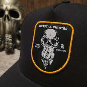Davy Jones Pirate Hat (BLACK/YELLOW)