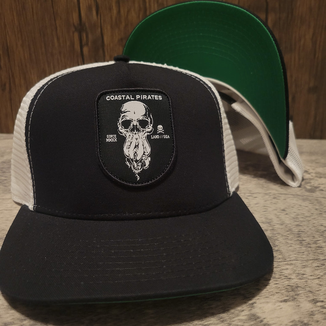 Davy Jones Pirate Hat (BLACK/WHITE/GREEN)