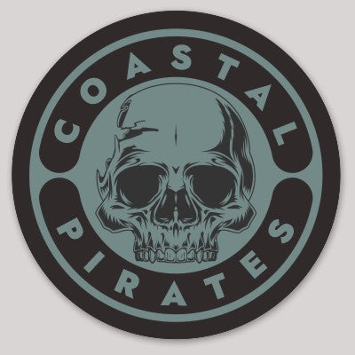 Sticker - Coastal Pirates Skull (Blue)